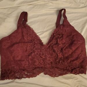 Burgundy Bralette Curve XXL Victoria Secret